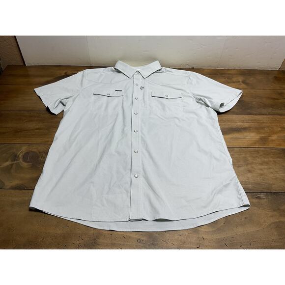 Poncho Shirt Mens XL Slim Fit Mint Green Pearl Snap Western NWT - Picture 1 of 11